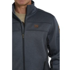 Cinch® Men's Solid Navy Sweater Jacket MWJ1570002 -Western Edge Men Sales Store MWJ1570002 3