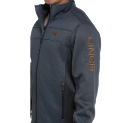 Cinch® Men's Solid Navy Sweater Jacket MWJ1570002 -Western Edge Men Sales Store MWJ1570002 4