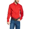Kimes Ranch Men's KR Team Red Button Down Dress Shirt KR-RED