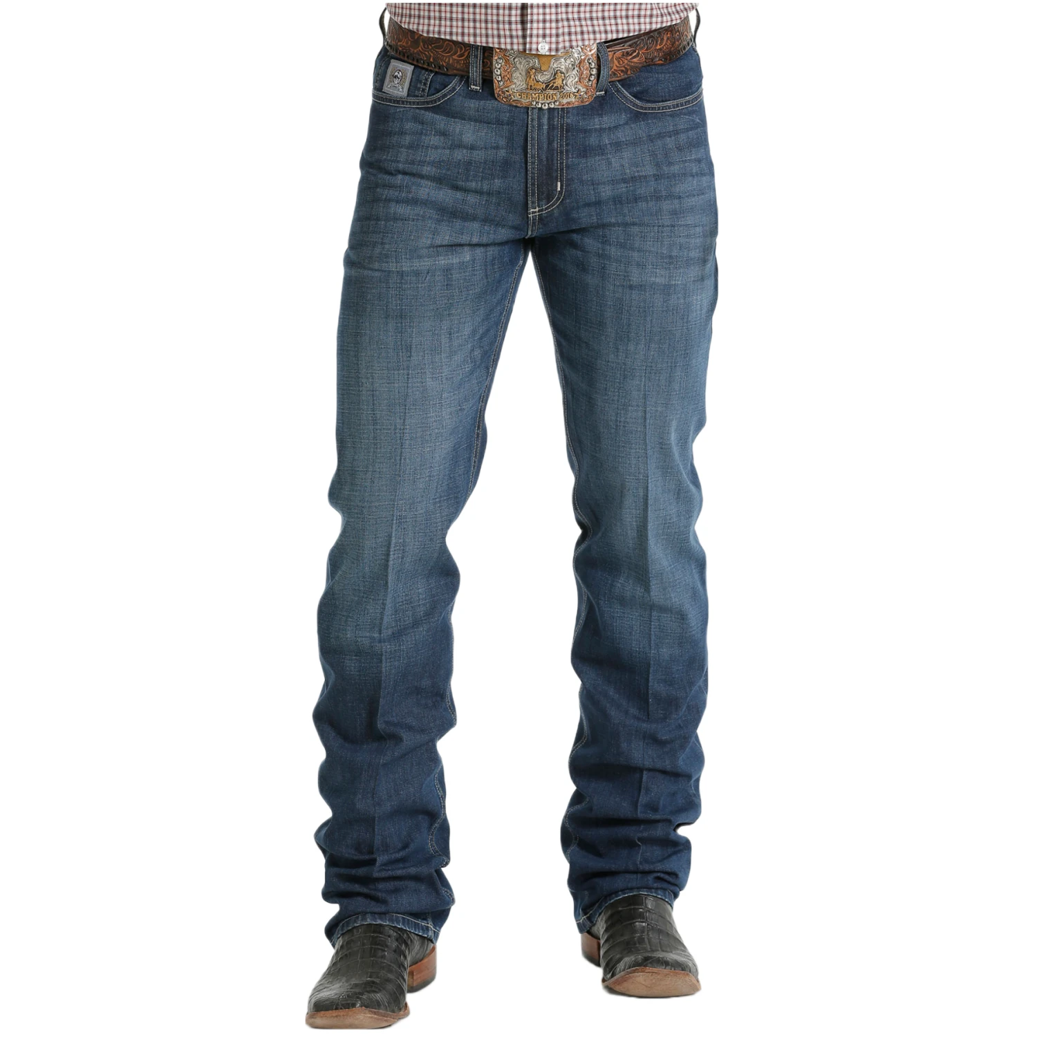 Cinch Men's Silver Label Straight Leg Denim Jeans MB98034019 2 Cinch Men's Silver Label Straight Leg Denim Jeans MB98034019 - Image 2