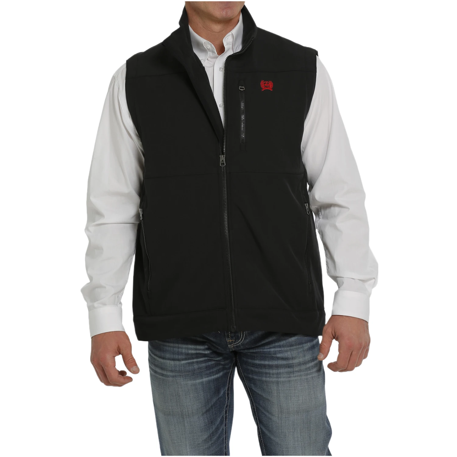 Cinch Men's American Flag Concealed Carry Black Vest MWV1541005 1 Cinch Men's American Flag Concealed Carry Black Vest MWV1541005