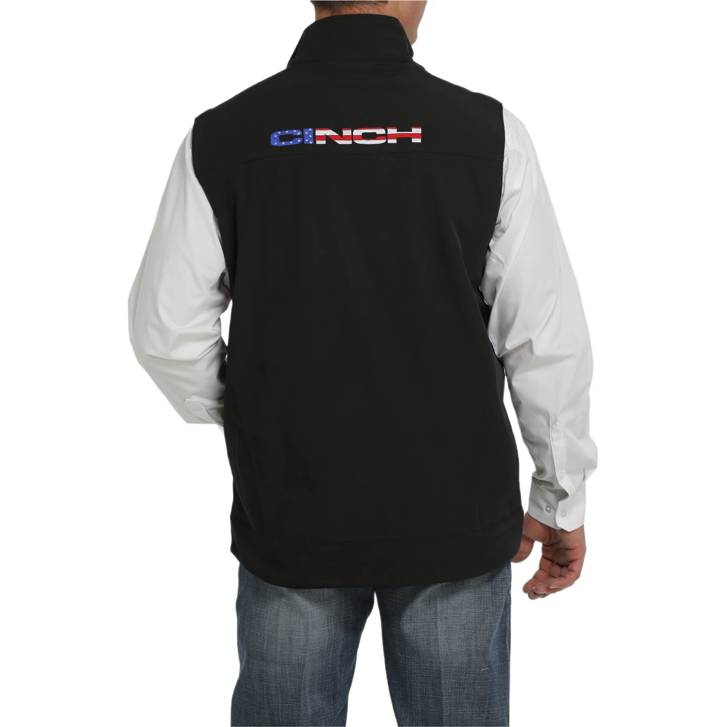 Cinch Men's American Flag Concealed Carry Black Vest MWV1541005 2 Cinch Men's American Flag Concealed Carry Black Vest MWV1541005 - Image 2