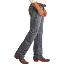 Rock & Roll Men's Two Tone Raise Medium Vintage Jeans RRMD0SRZSR -Western Edge Men Sales Store RRMD0SRZSR2