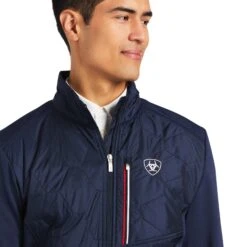 Ariat® Men's Fusion Navy Team Insulated Jacket 10039217 -Western Edge Men Sales Store S22 MNS ENGL 10039217 detail01