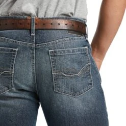 Ariat® Men's M4 Relaxed Stretch Augustus Straight Leg Jean 10039629 -Western Edge Men Sales Store S22 MNS WEST 10039629 detail02