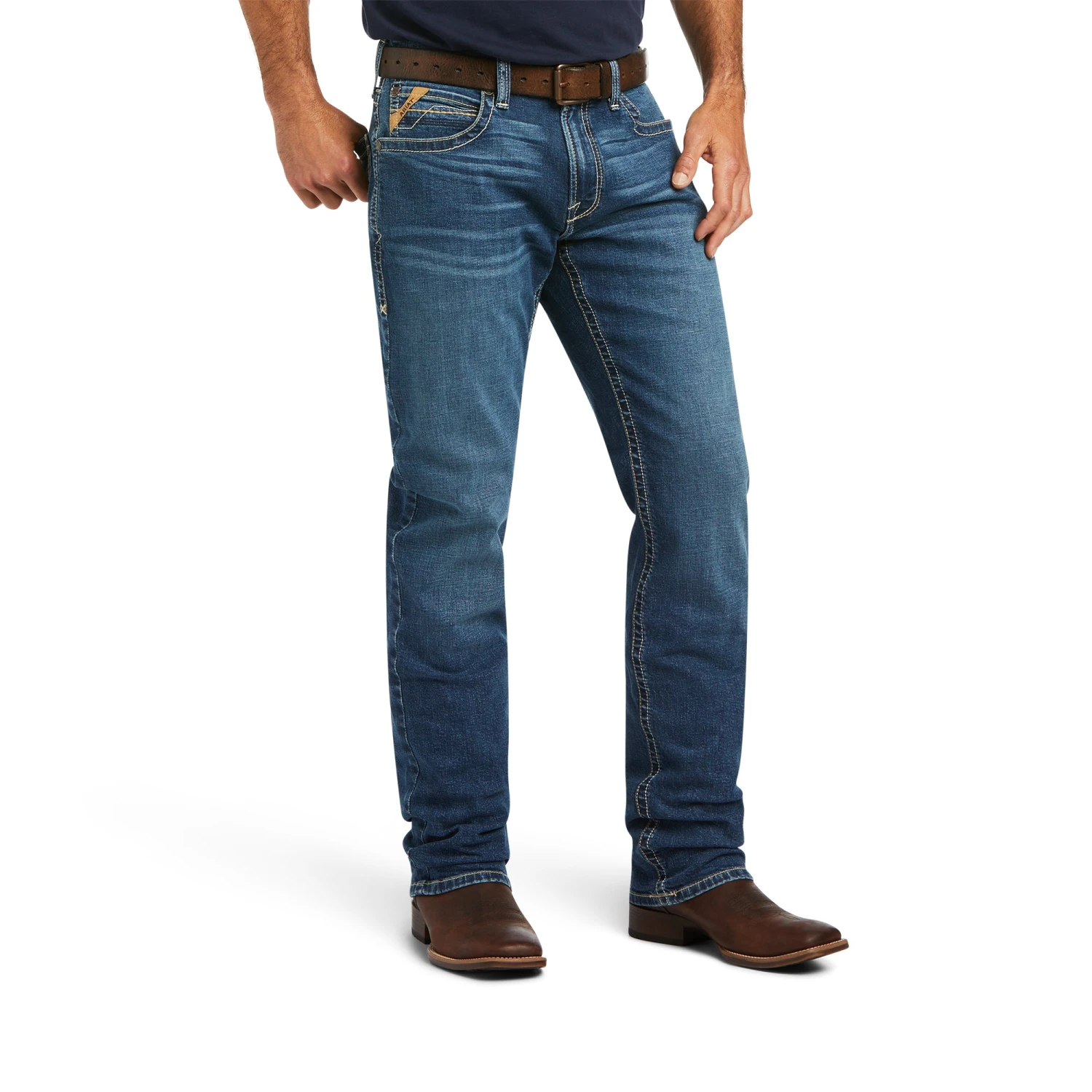 Ariat® Men's M4 Relaxed Claudio Walden Straight Leg Jeans 10040743 2 Ariat® Men's M4 Relaxed Claudio Walden Straight Leg Jeans 10040743 - Image 2