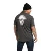 Ariat Men's Rebar Workman Full Cover Charcoal Heather T-shirt 10039180
