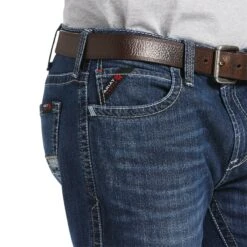 Ariat® Men's FR M7 Slim Stretch DuraLight Straight Leg Jean 10039282 -Western Edge Men Sales Store S22 MNS WORK 10039282 detail01