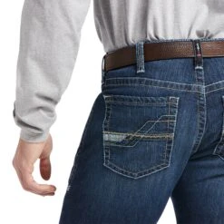 Ariat® Men's FR M7 Slim Stretch DuraLight Straight Leg Jean 10039282 -Western Edge Men Sales Store S22 MNS WORK 10039282 detail02