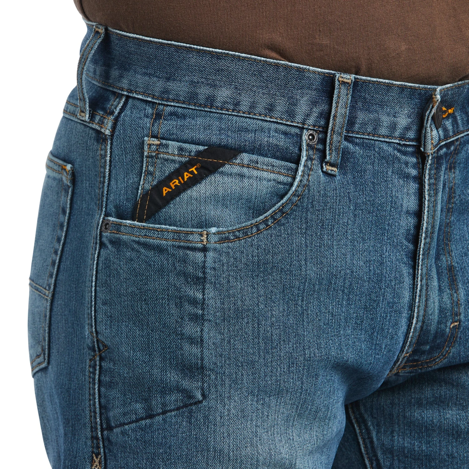 Ariat® Men's Rebar M5 DuraStretch Stackable Straight Leg Jean 10039288 3 Ariat® Men's Rebar M5 DuraStretch Stackable Straight Leg Jean 10039288 - Image 3