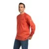 Ariat® Men's FR Air Crew Volcanic Heather Long Sleeve T-Shirt 10039390