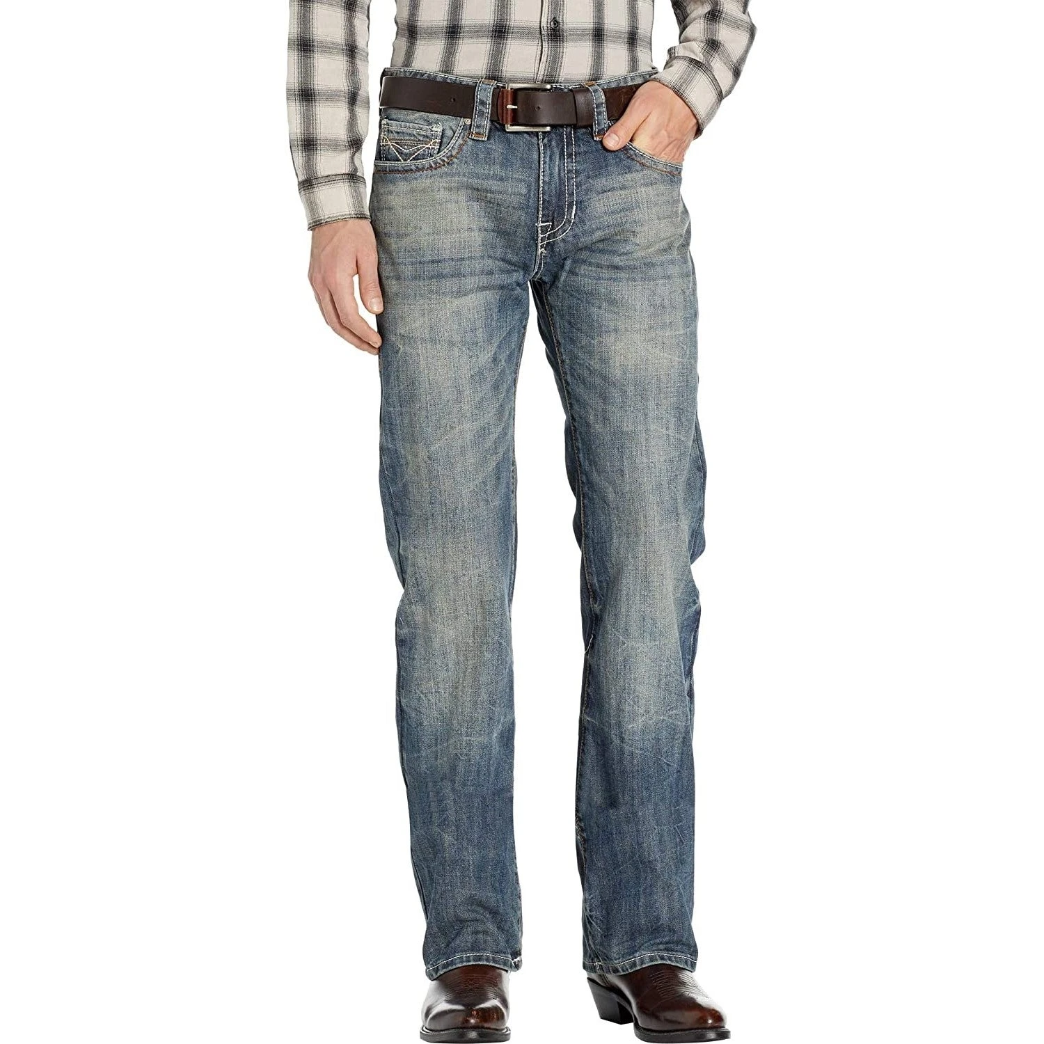 Rock & Roll Denim Men's Pistol Straight Leg Jeans M1P9263 2 Rock & Roll Denim Men's Pistol Straight Leg Jeans M1P9263 - Image 2